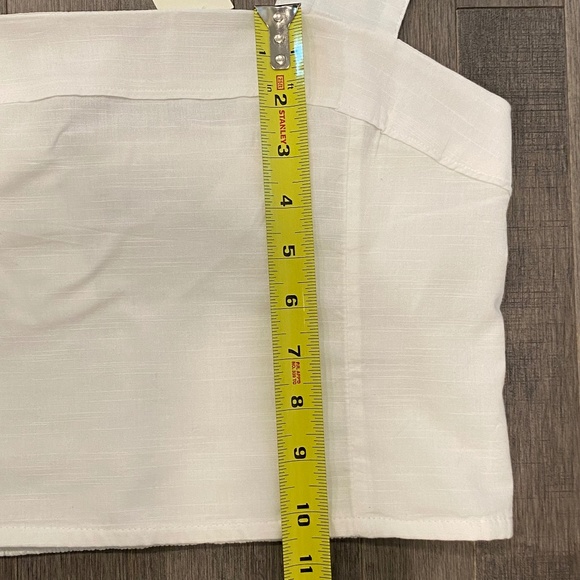 Abercrombie & Fitch White Cotton Crop Top - Picture 4 of 5